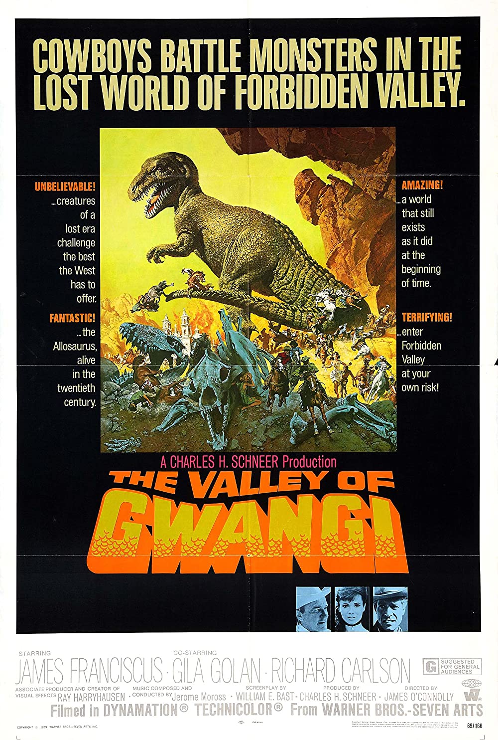 ดูหนังออนไลน์ฟรี The Valley of Gwangi (1969) ผจญภัยหุบเขาไดโนเสาร์